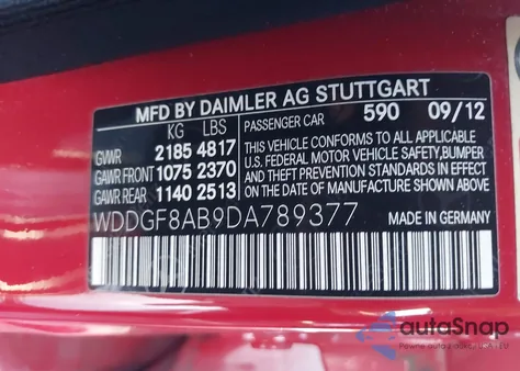 2013 Mercedes-Benz C 300 Sport 4Matic from USA, damaged, VIN WDDGF8AB9DA789377